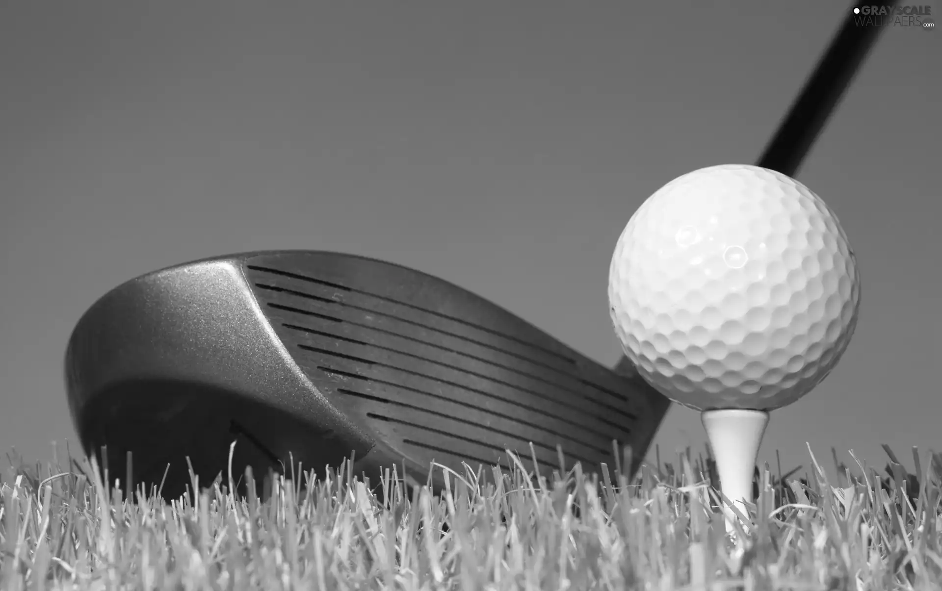 Golf, Ball, grass, Stick