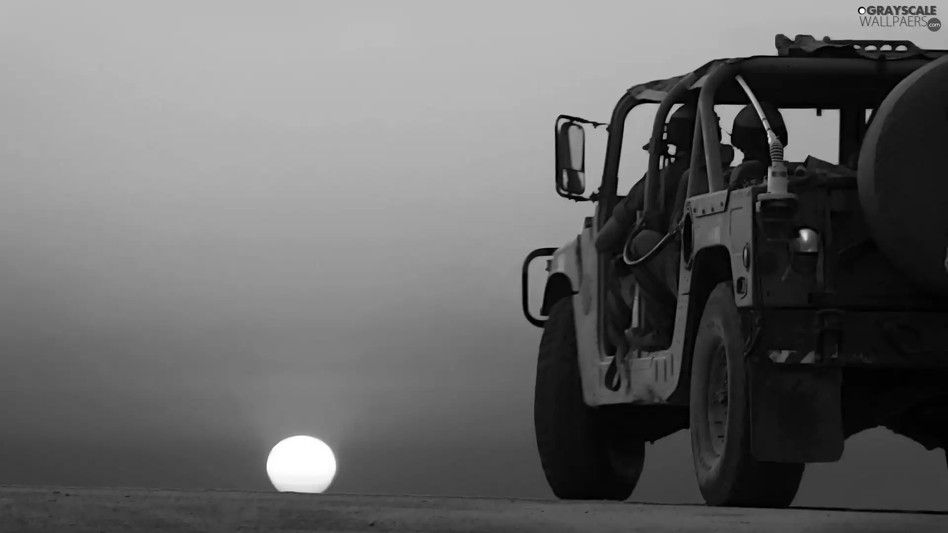 Military truck, Desert, Great Sunsets, hummer
