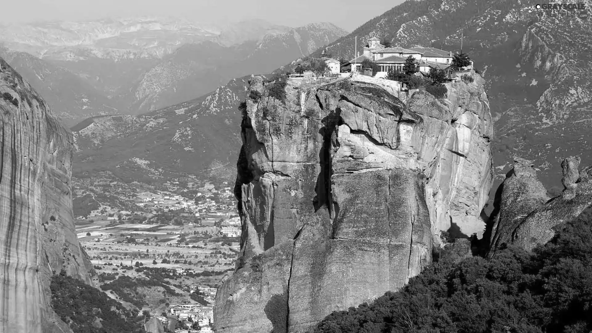 Mountains, meteor, Greece, rocks