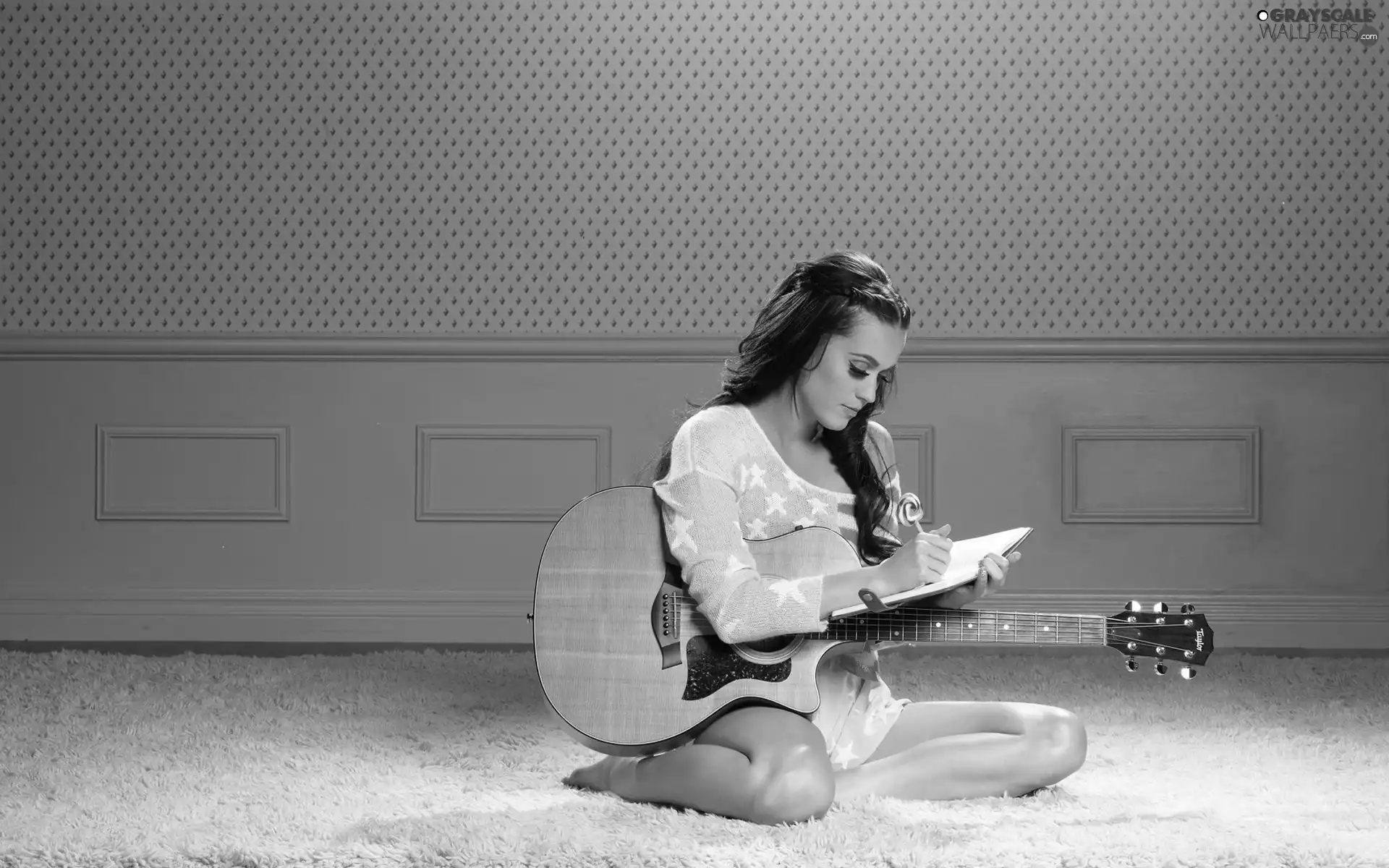 note-book, Katy Perry, Guitar