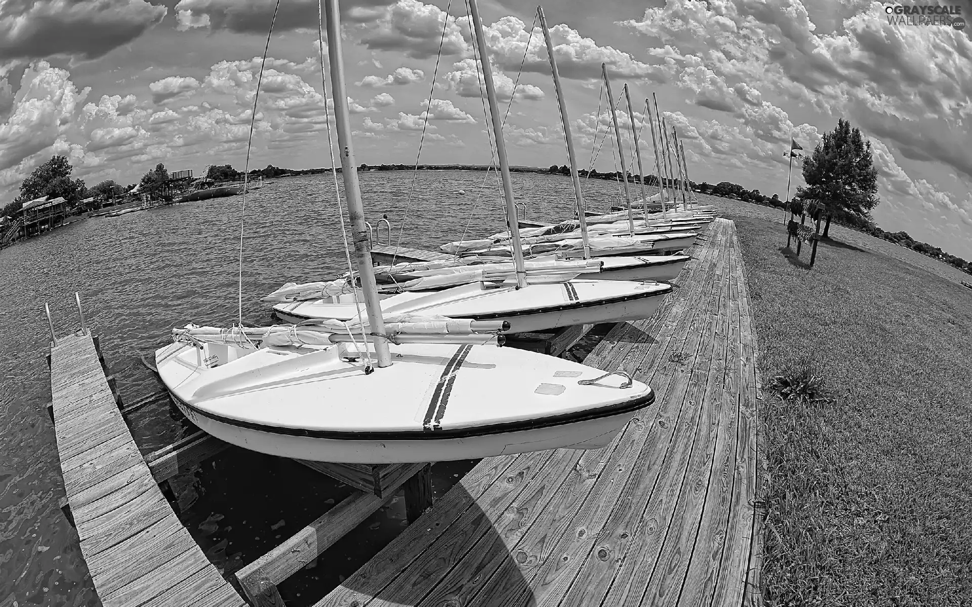 Gulf, Boats, Sky, horizon, blue