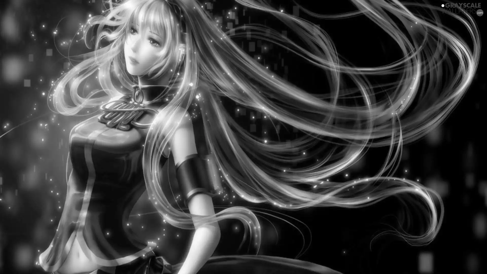 Hair, graphics, Emerald, holdfast, Women