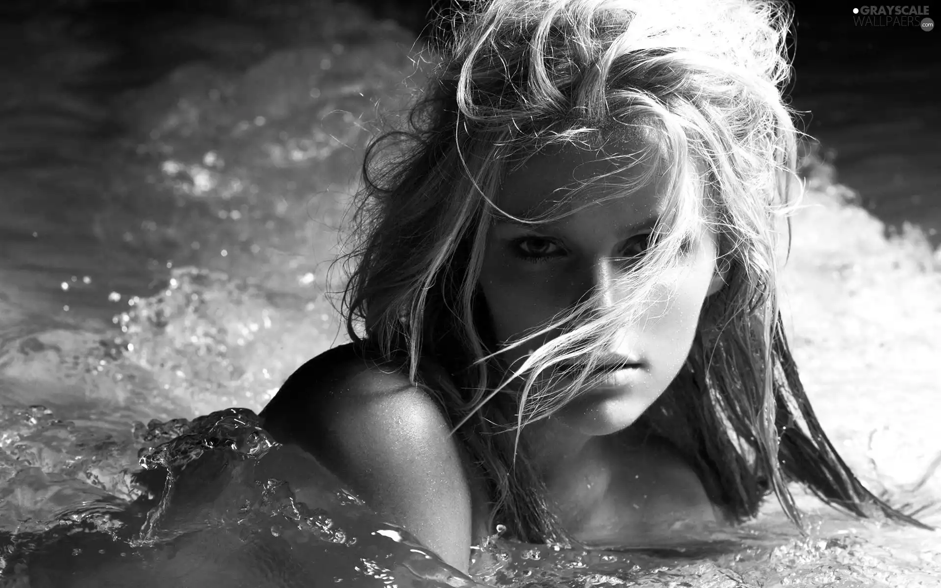 Hair, water, Womens, Blond, face