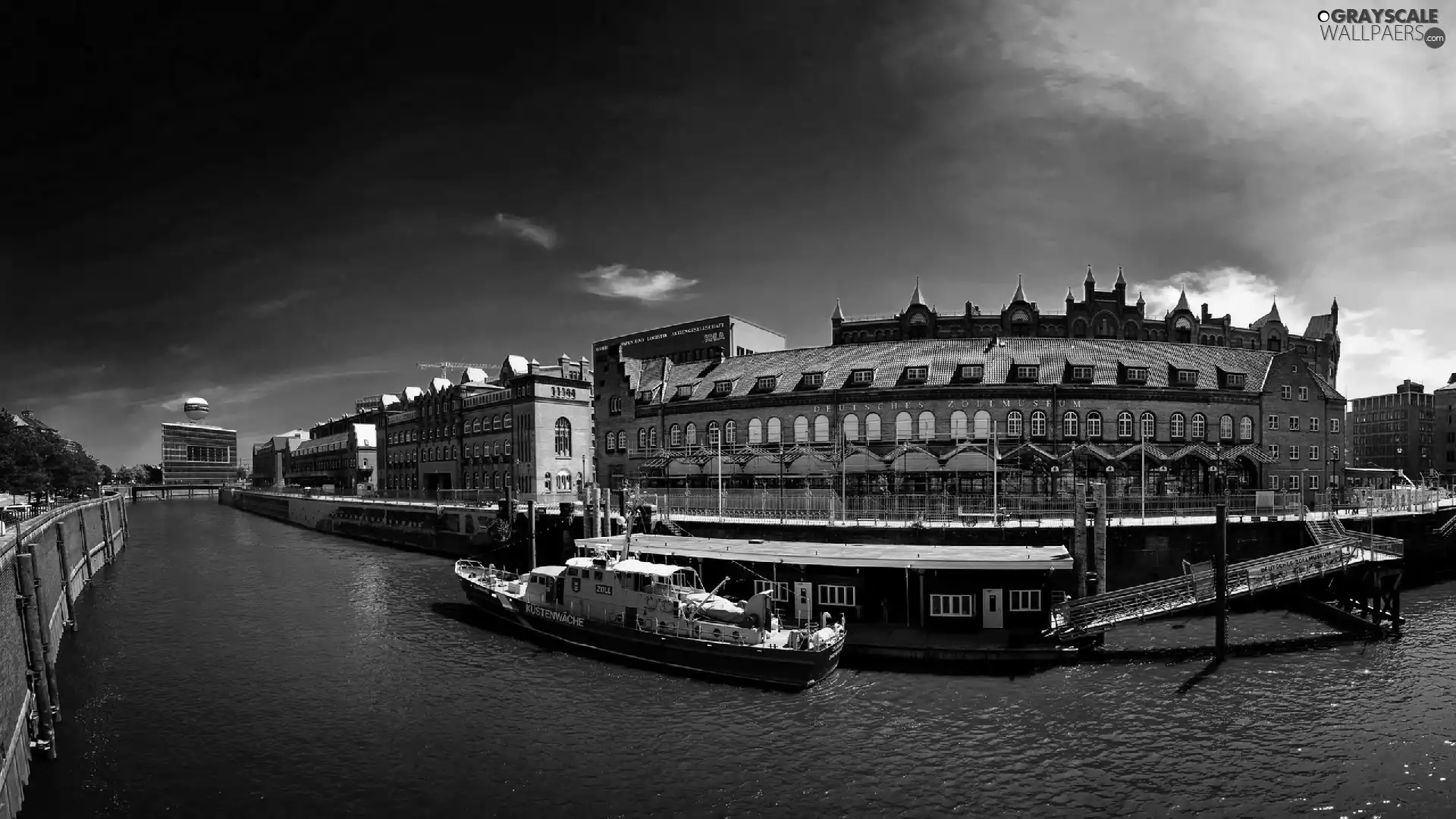 Hamburg, panorama, town