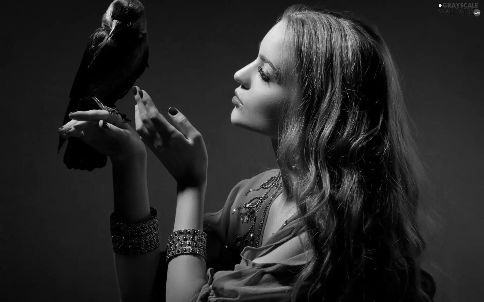 hands, Women, Crow