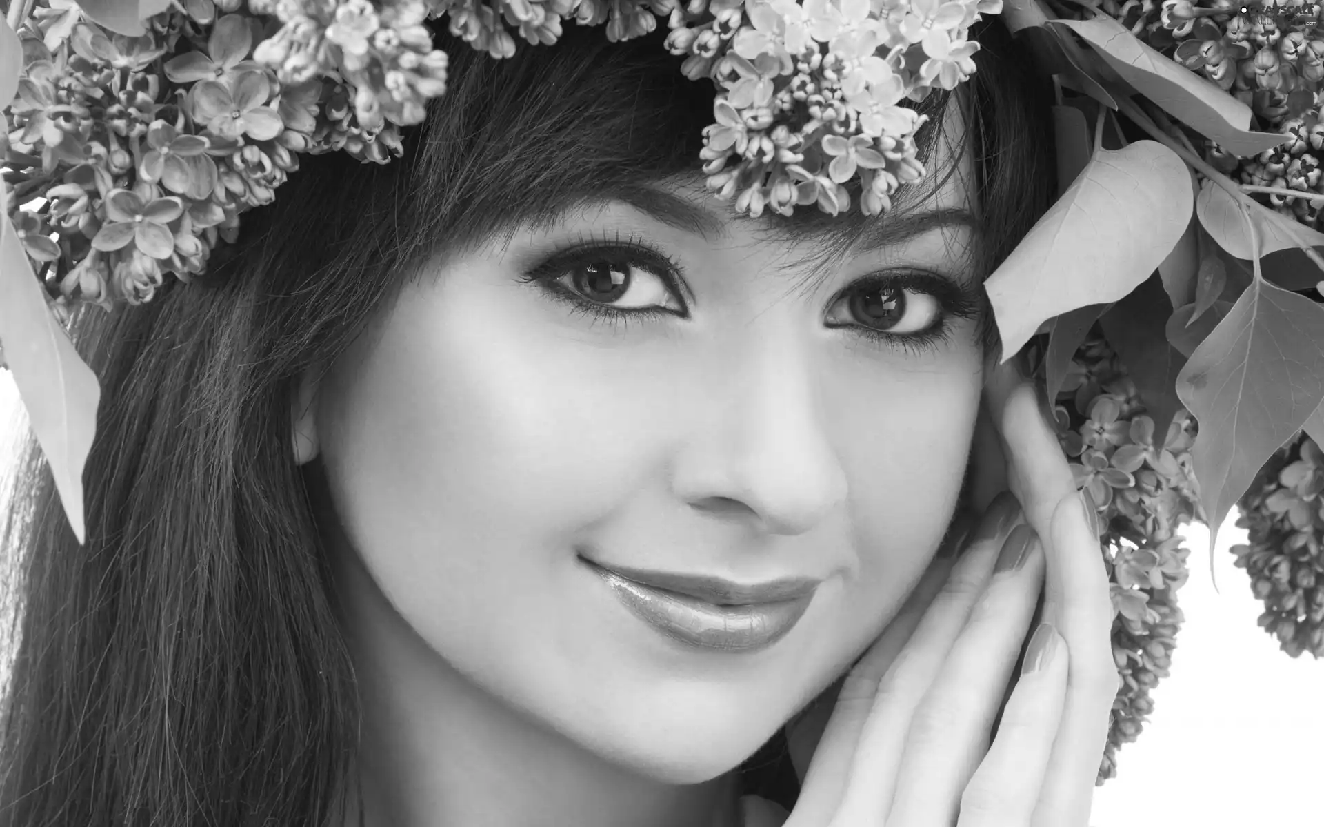 Women, without, hands, make-up