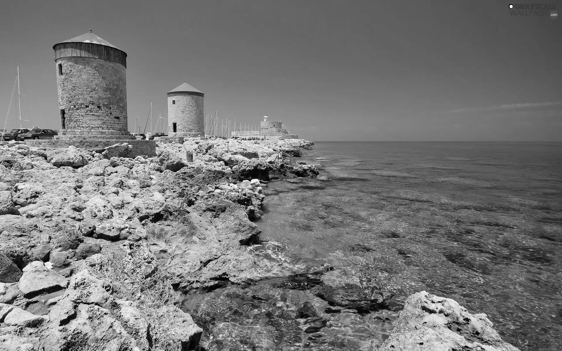 harbor, ##, Rodos, Mandraki, Greece