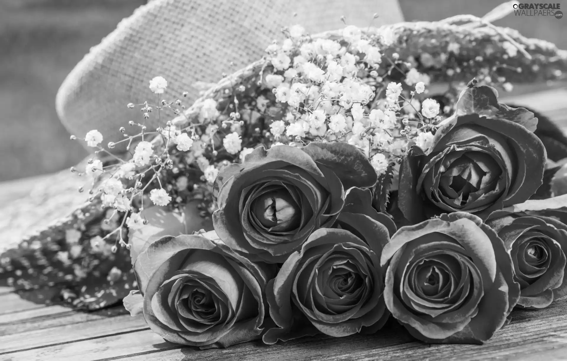 bouquet, rouge, Hat, pink