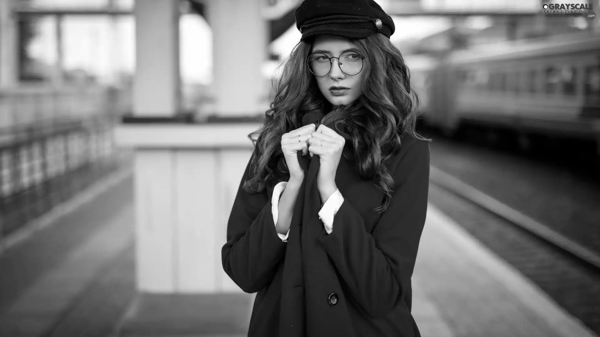 girl, Red, Cloak, Hat