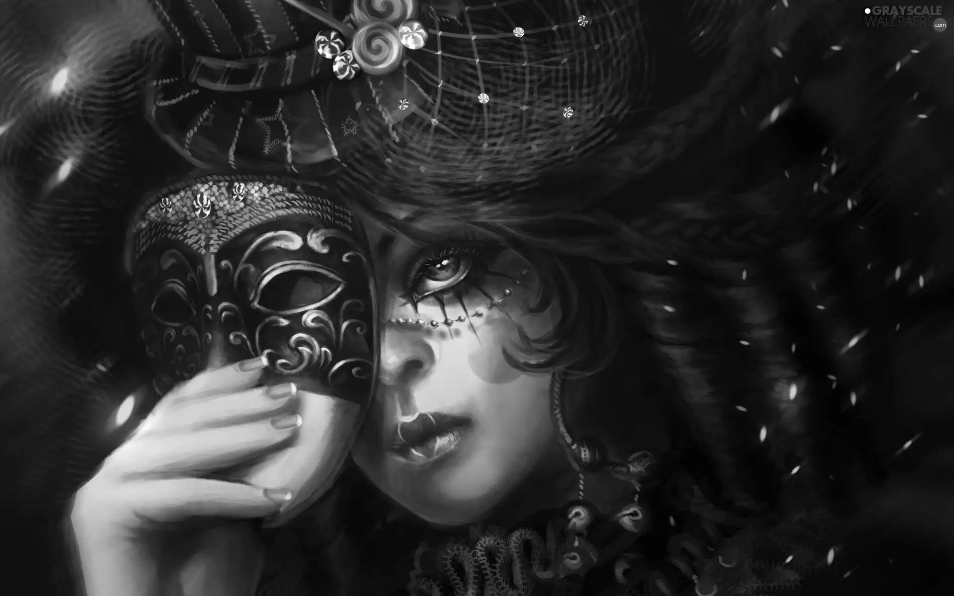 Hat, Women, Mask