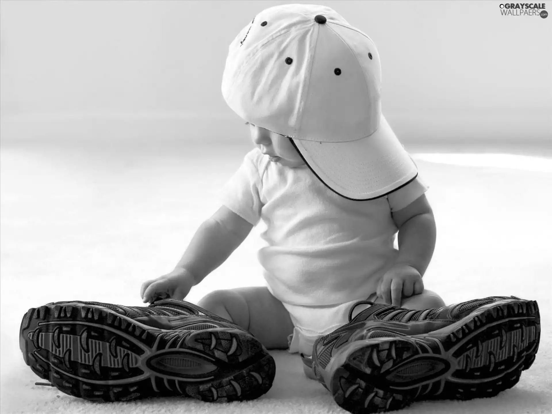 Hat, Kid, sneakers