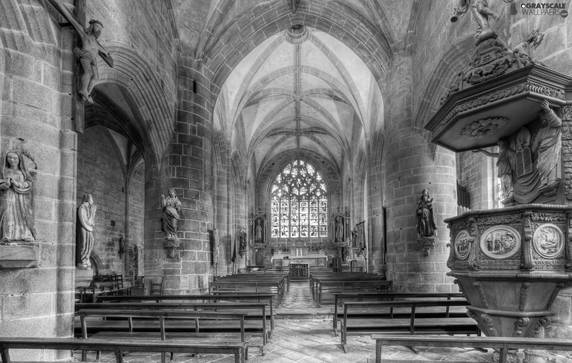 antique, France, HDR, Church