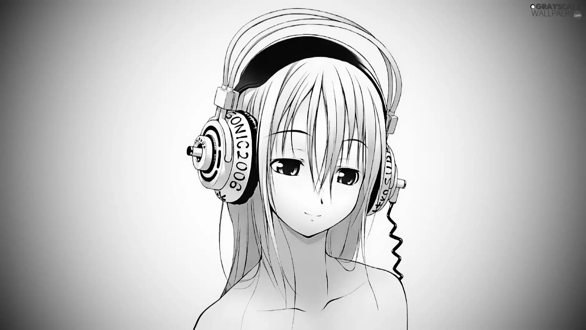 girl, HEADPHONES