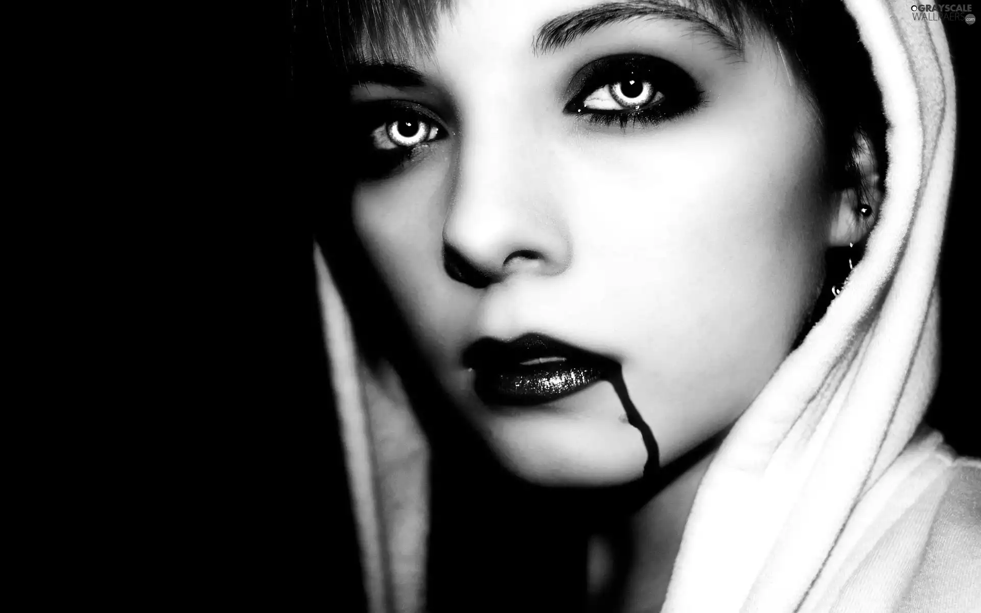 hood, Horror, Vampire, White, Women