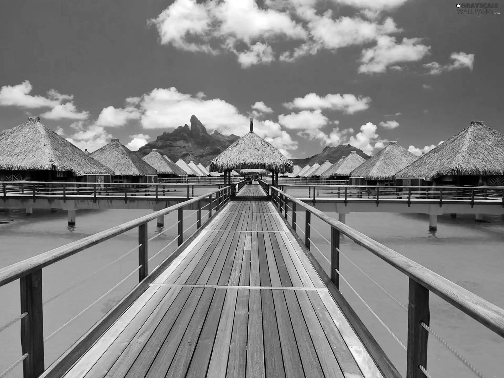 Platform, Bora, on Stilts, Laguna, Bora, Houses, pier