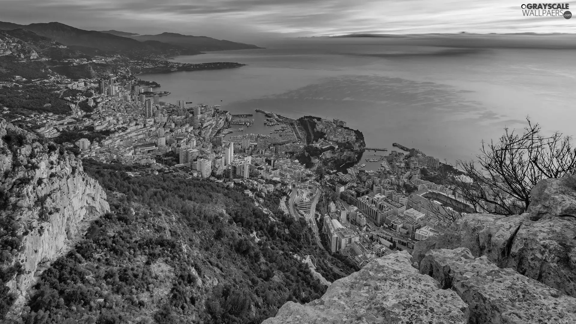 Mediterranean, Houses, Monaco, Great Sunsets