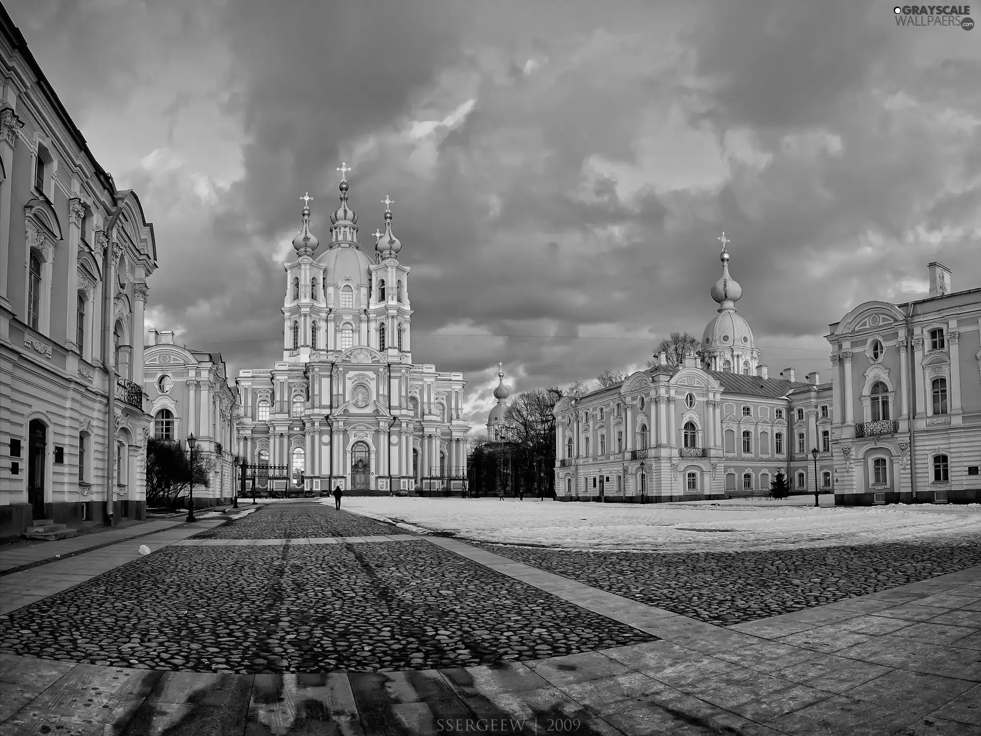 old town, Church, Houses