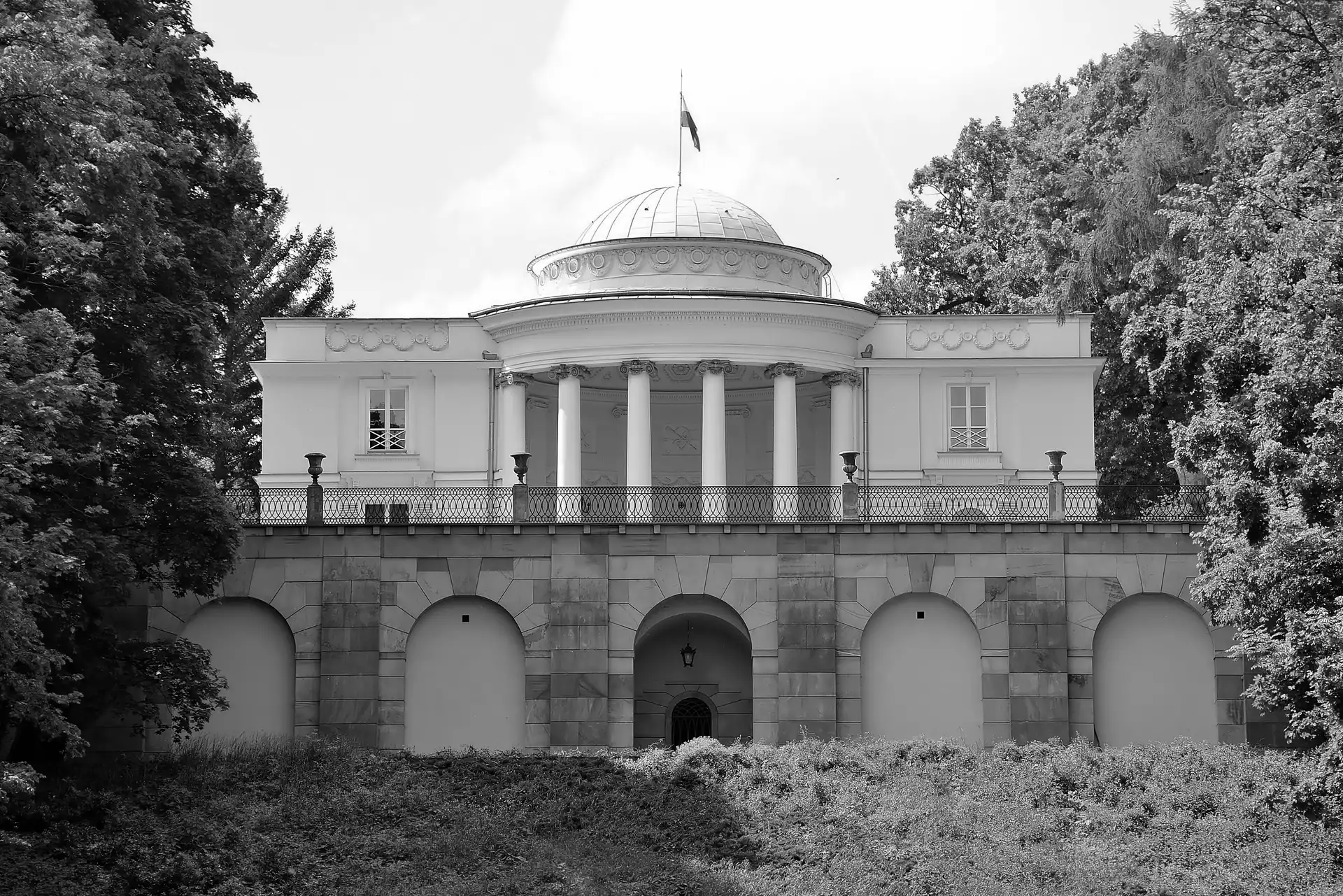 Park, palace, In Natolin