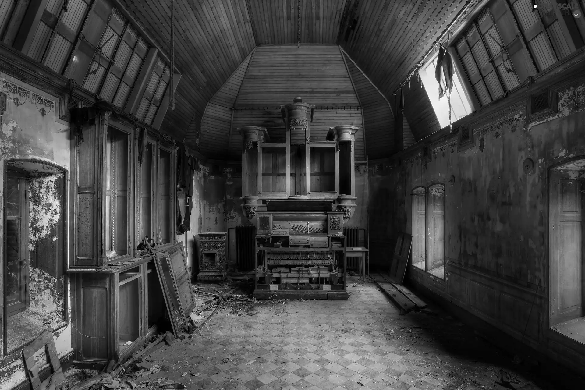 interior, Neglected, old