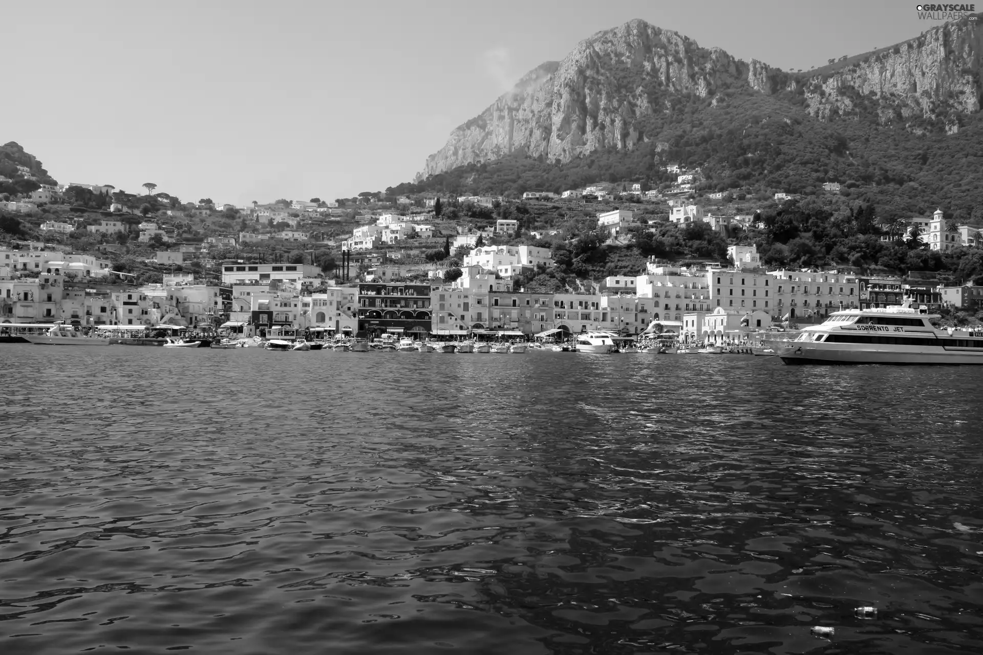 panorama, Capri, Italy, town