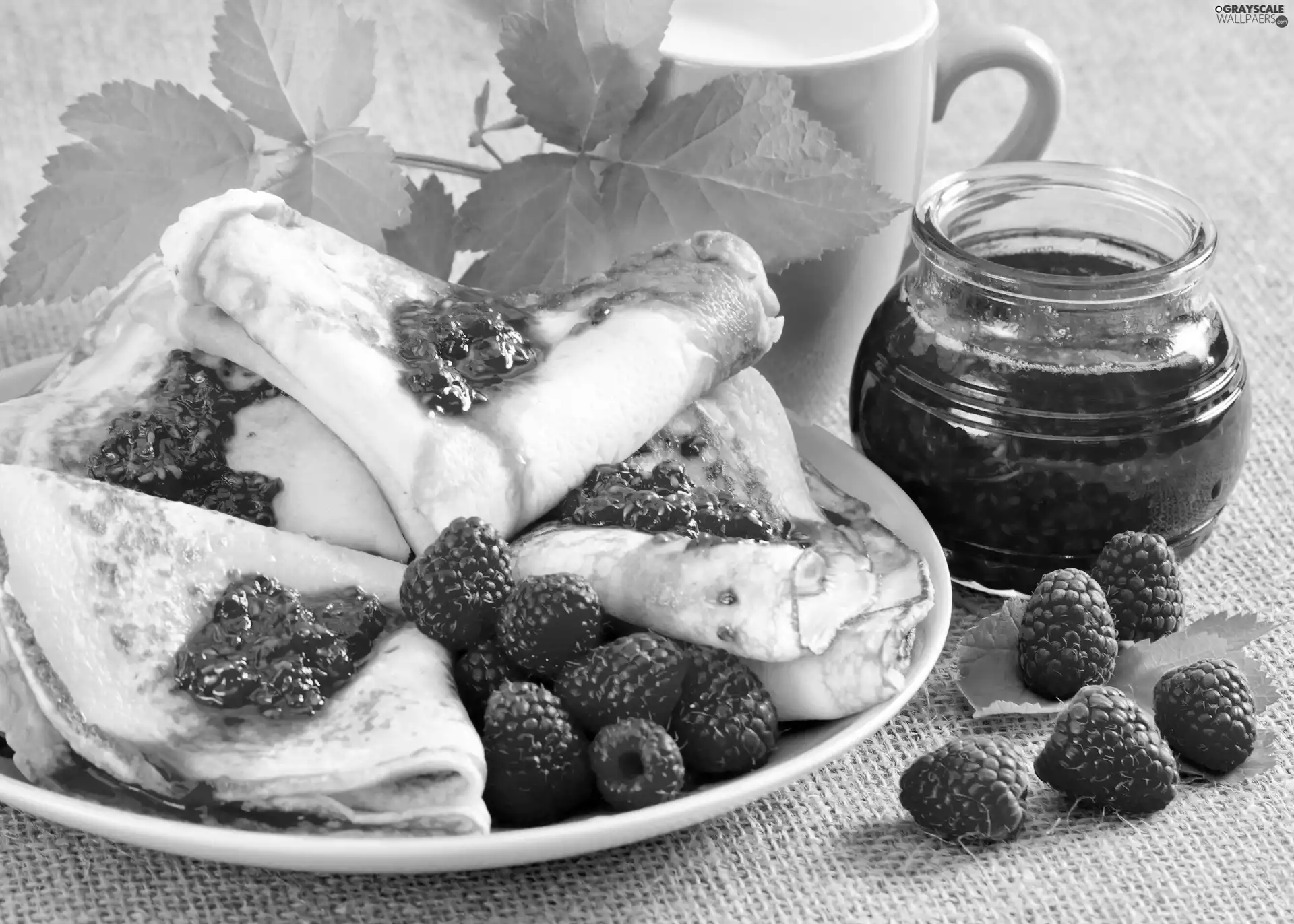 Jam, food, Pancakes