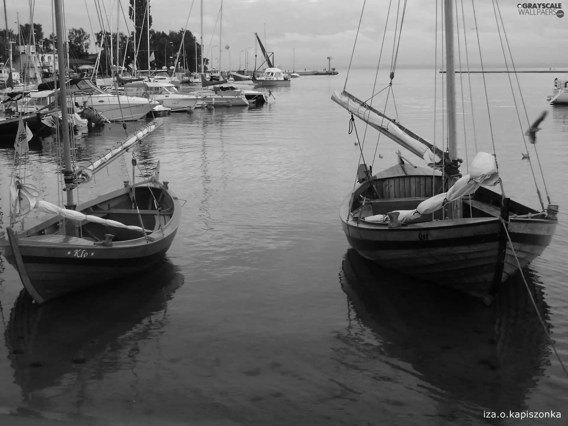 jastarnia, boats, sea