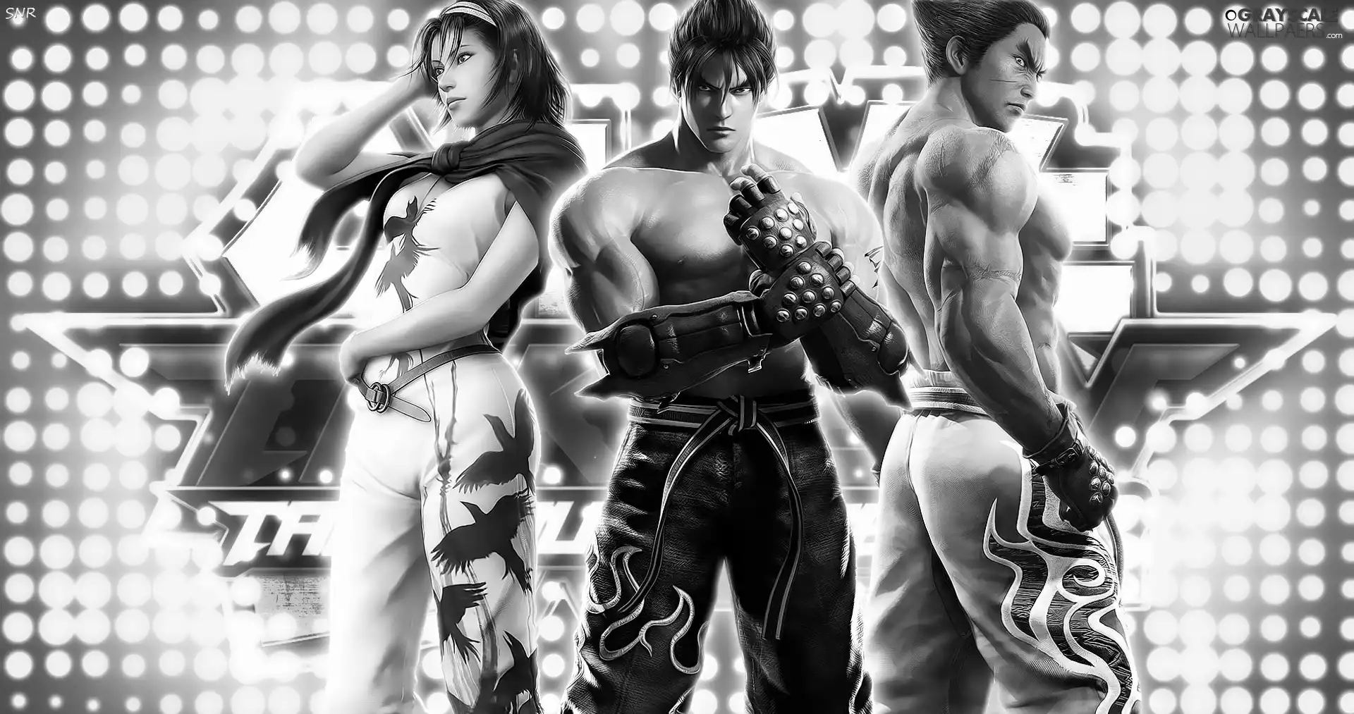 Kazuya Mishima, Jin Kazama, Jun Kazamam