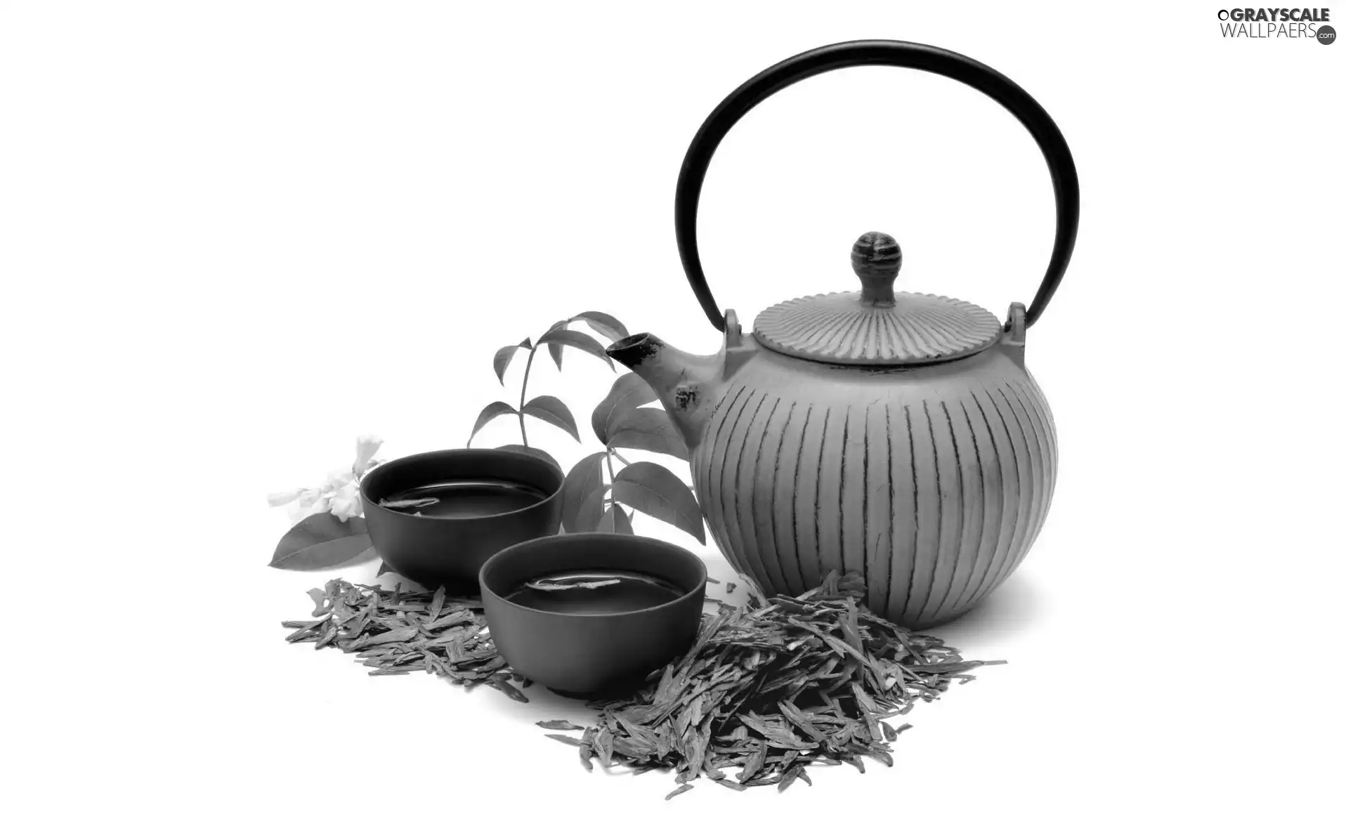 kettle, tea, cups
