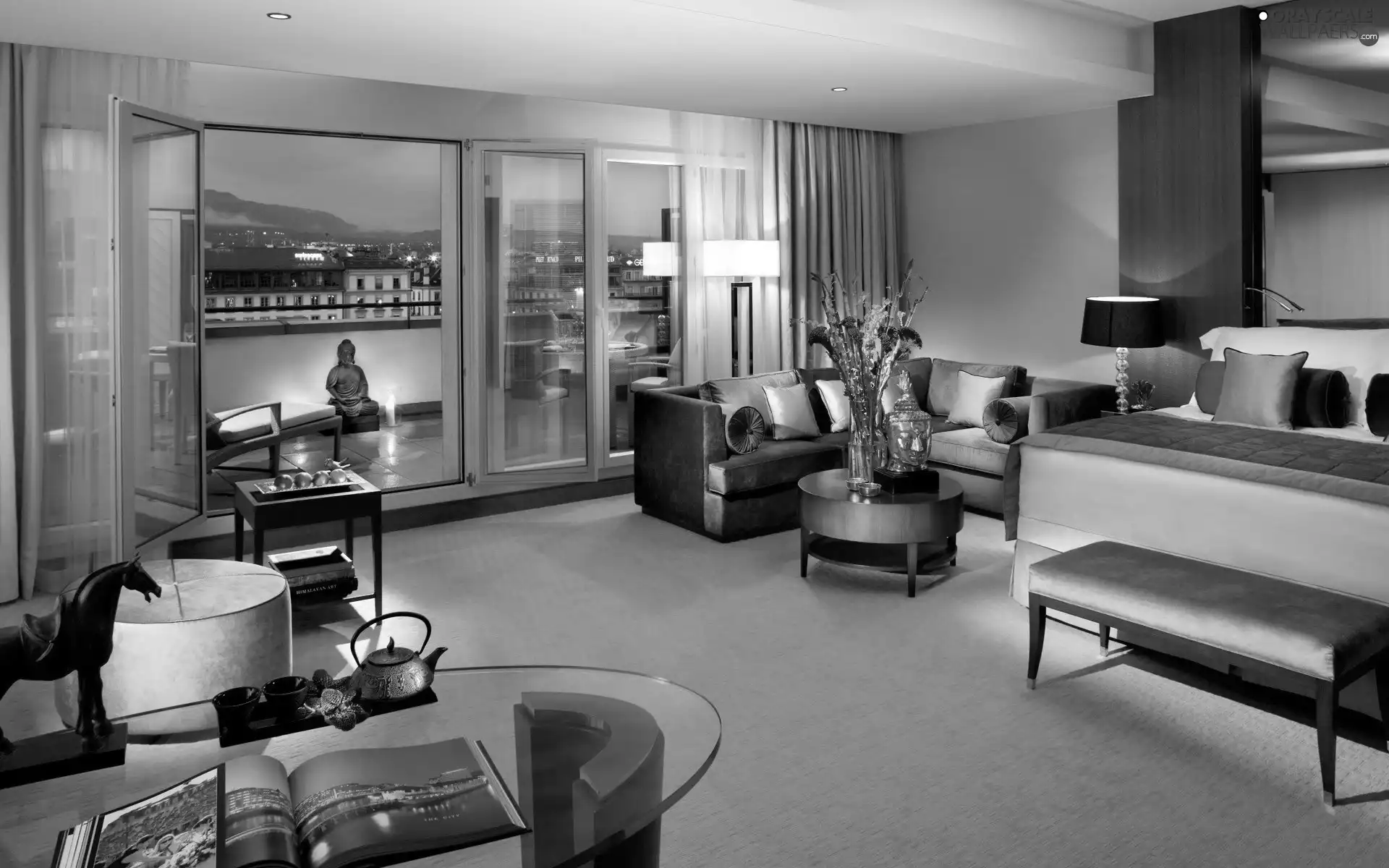 cornea, Room, kettle, figures, Book, Tables