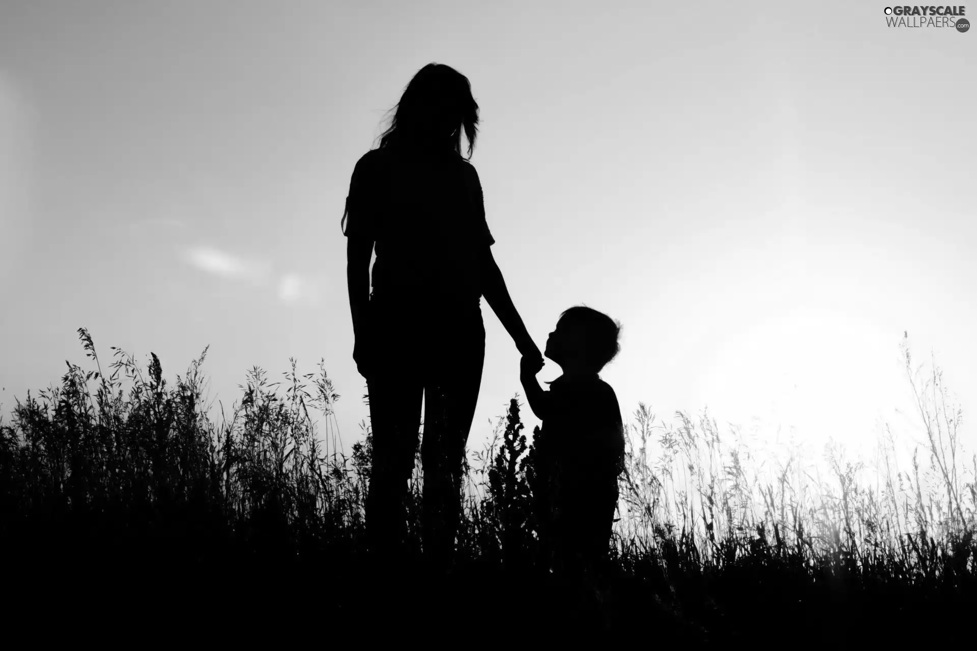 Kid, Meadow, Great Sunsets, Women, landscape