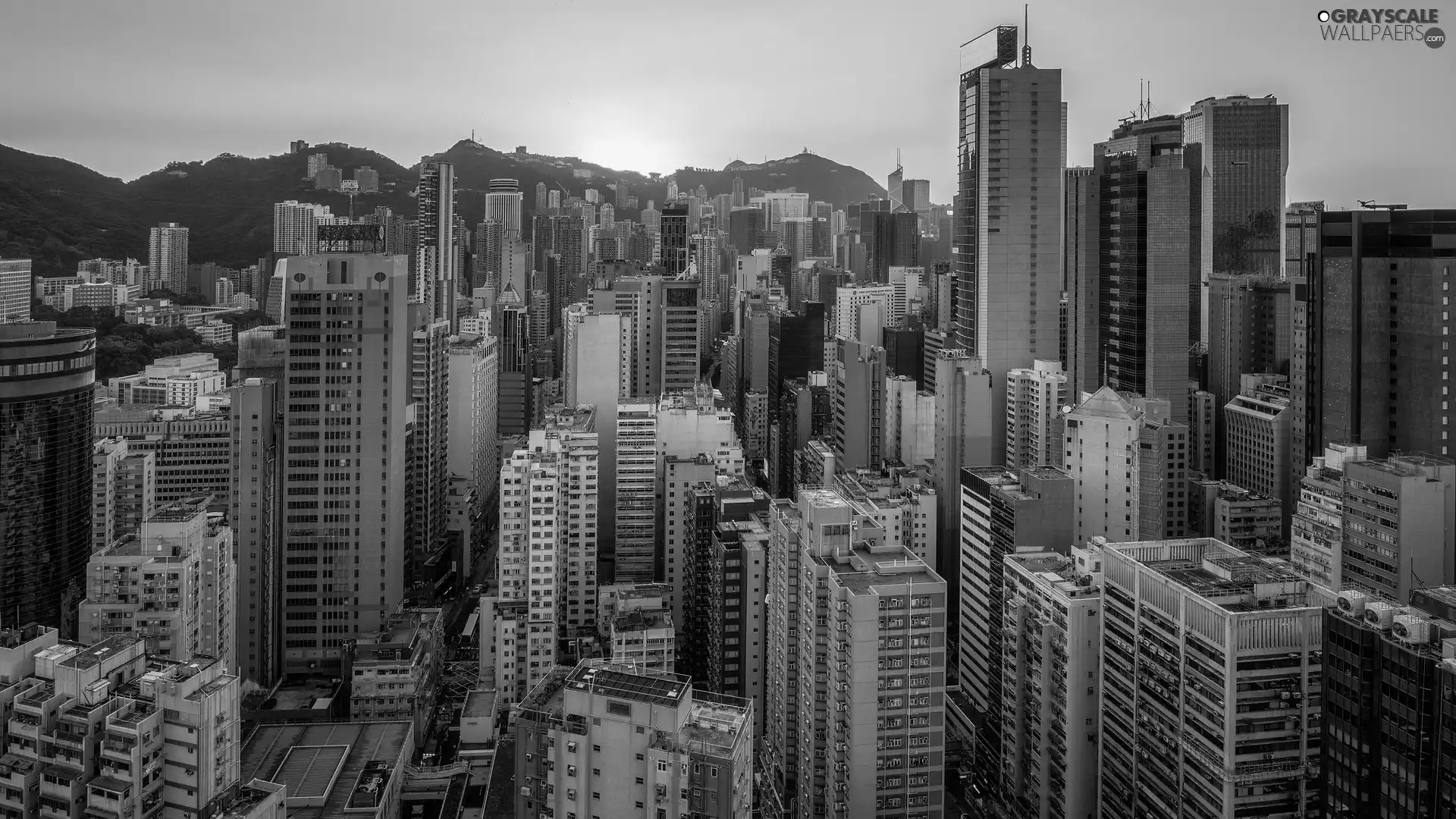 Great Sunsets, Hong Kong, China, skyscraper