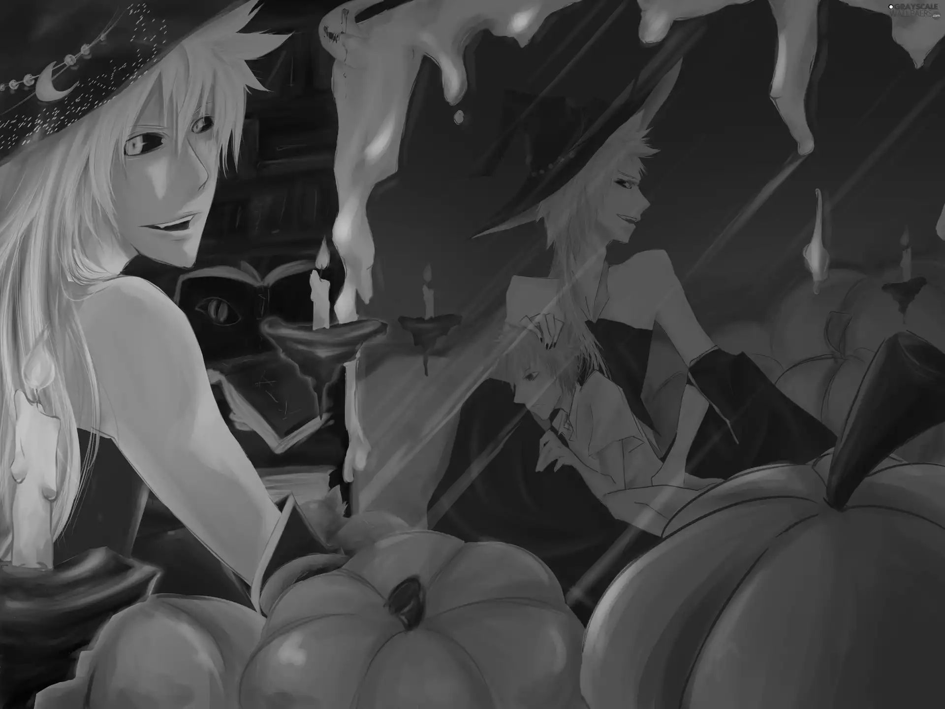 Shirosaki, hollow, Kurosaki, Hallowen, Ichigo, Hichigo