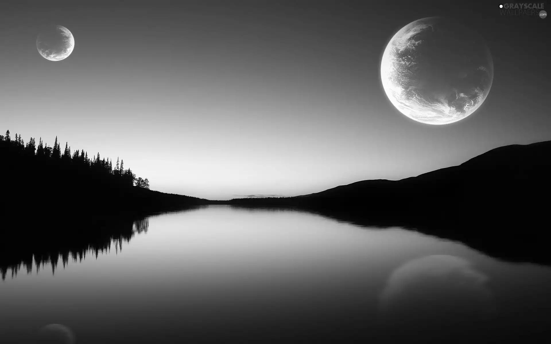 Planets, lake