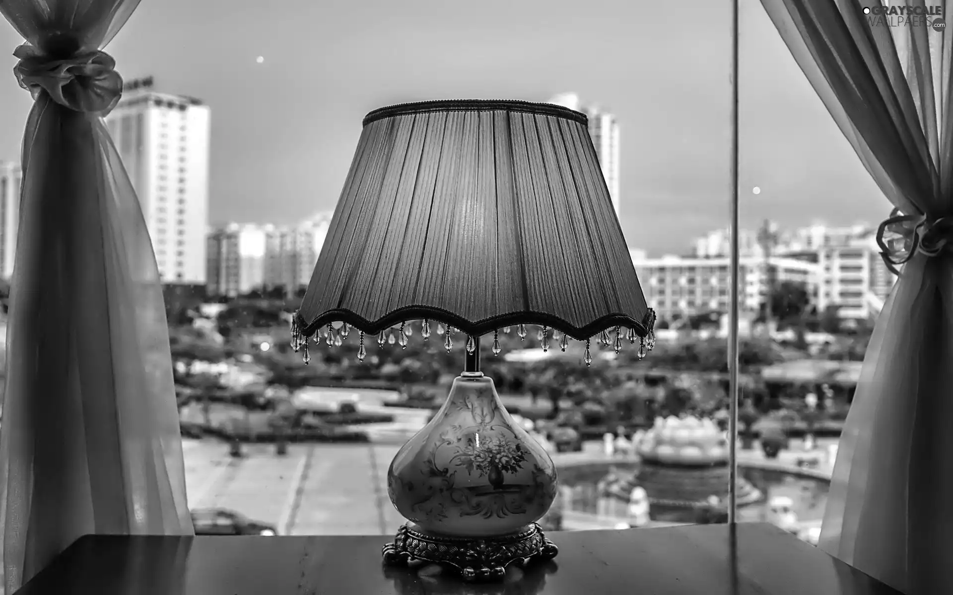 Lamp, View, Window, Glass, house