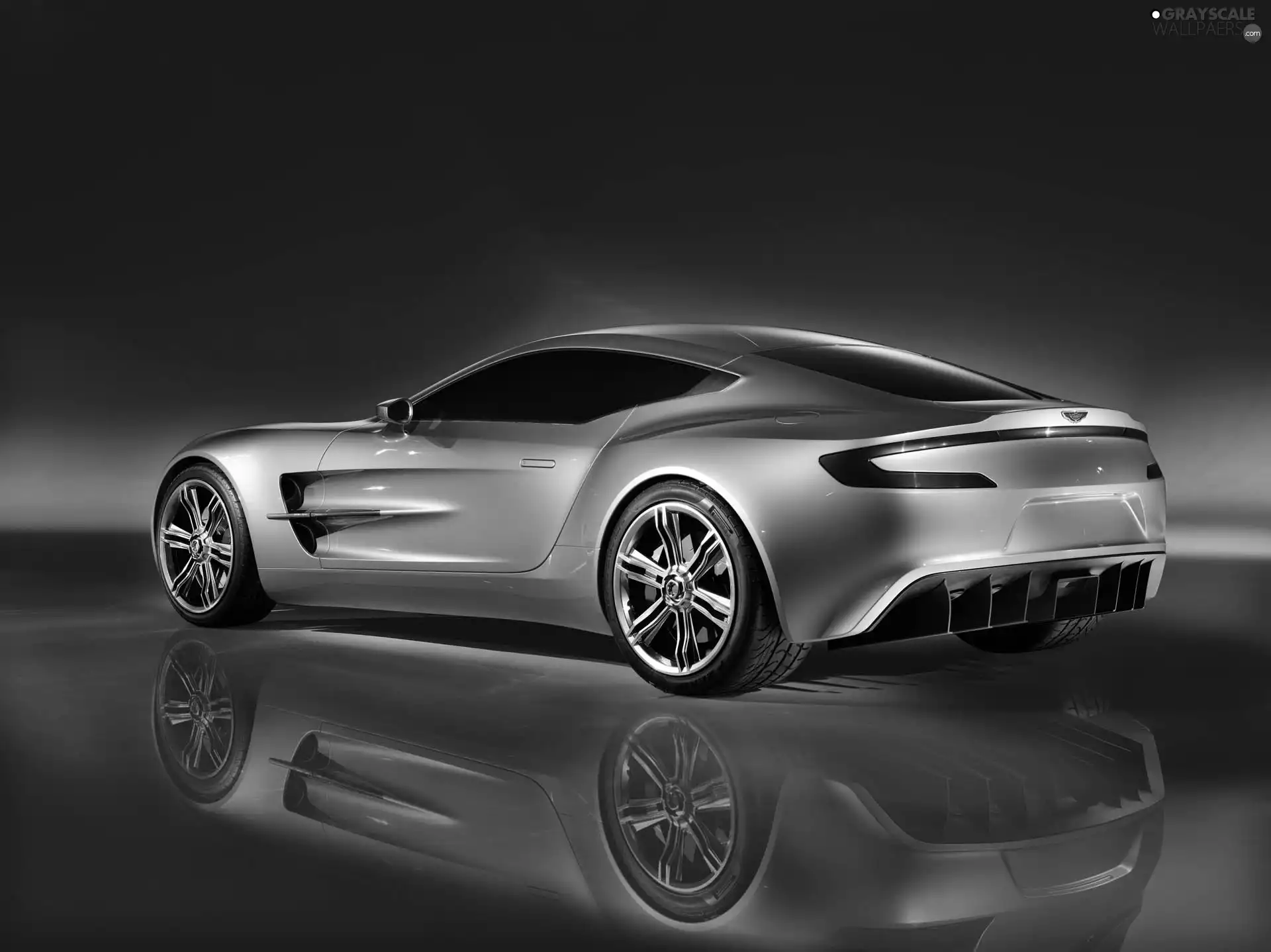 Aston Martin One-77, Lamps, reflection, dark