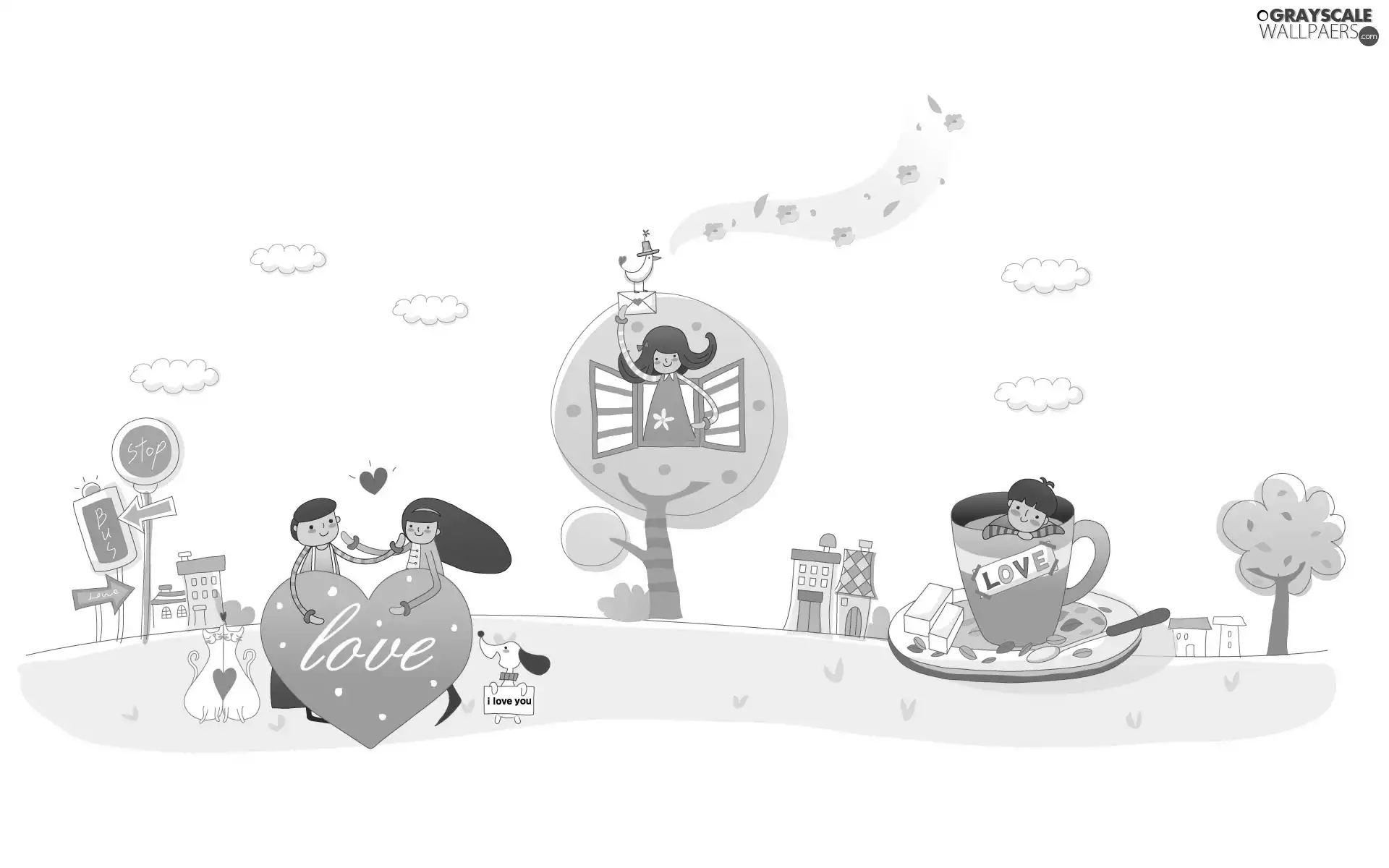 LOVE, land