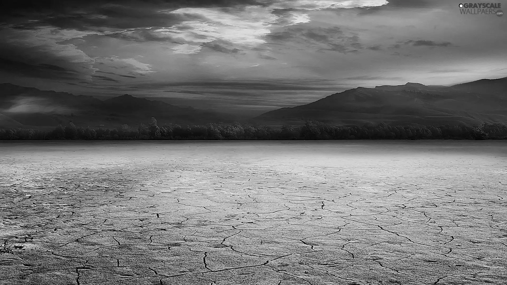 Great Sunsets, scorched, land, Mountains