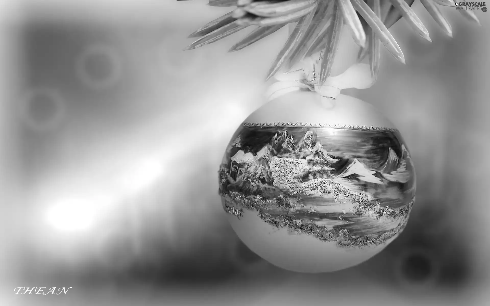 bauble, landscape