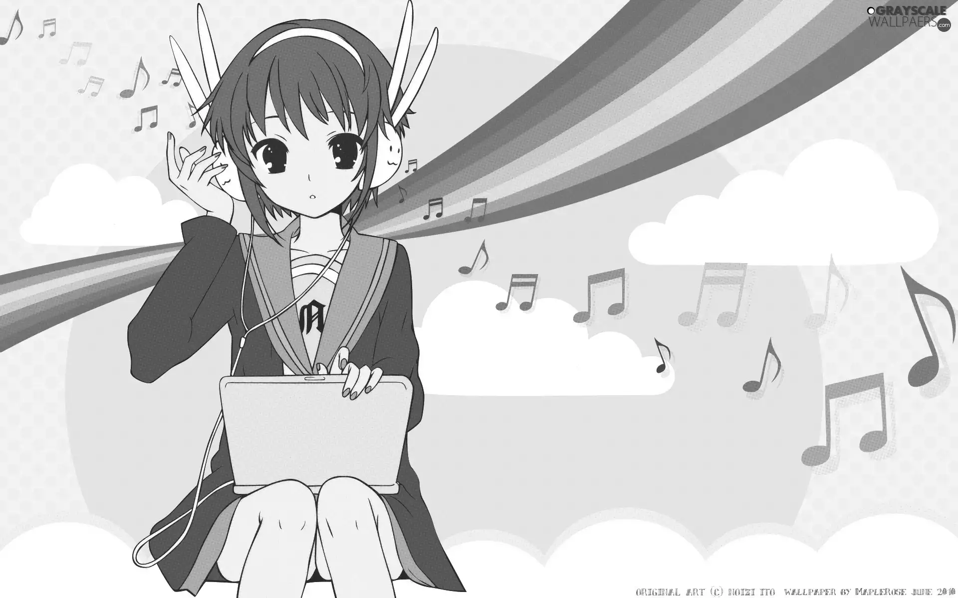 laptop, Haruhi, Suzumiya