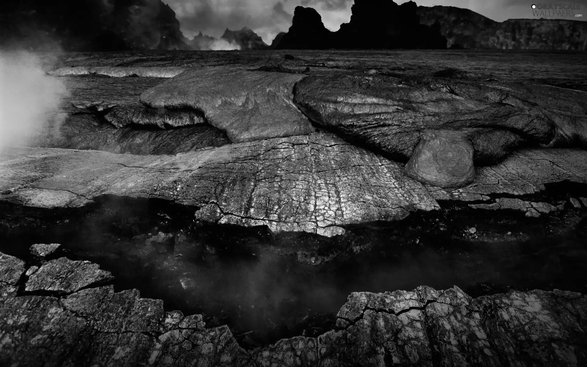 rocks, Lava