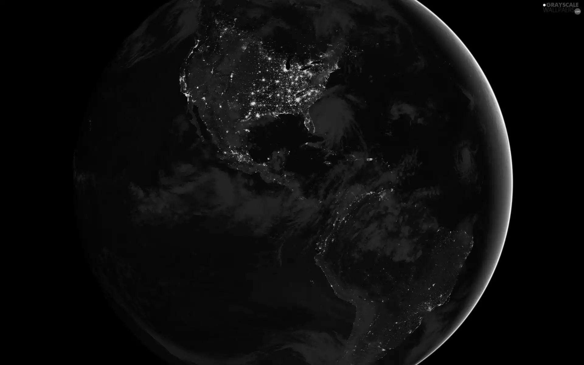 Continents, light, Planet, land, Universe