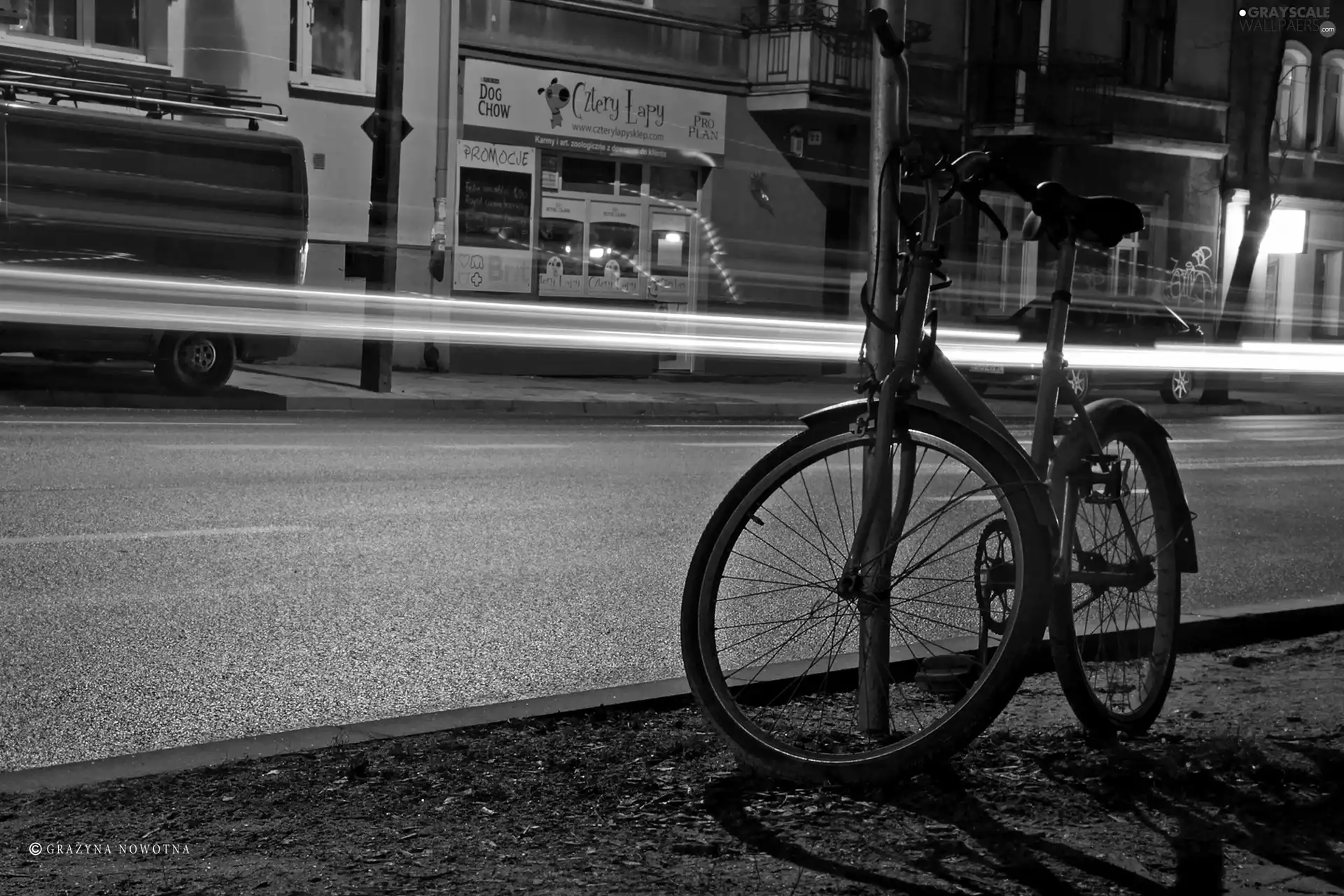 Red, evening, light, Bike
