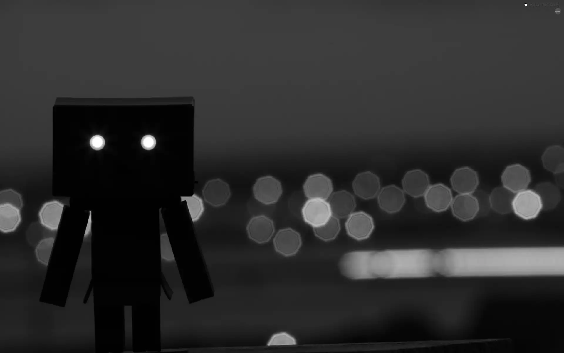 alien, light, lighthouse, Danbo