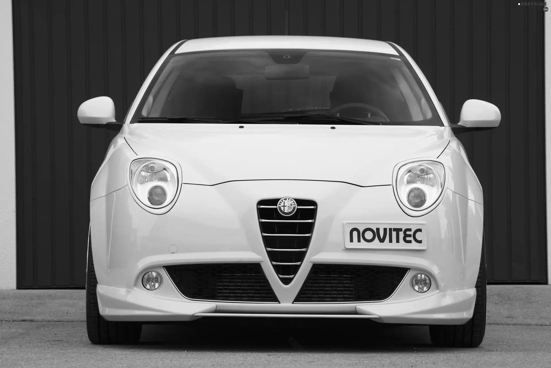 White, Mirrors, logo, Alfa Romeo MiTo