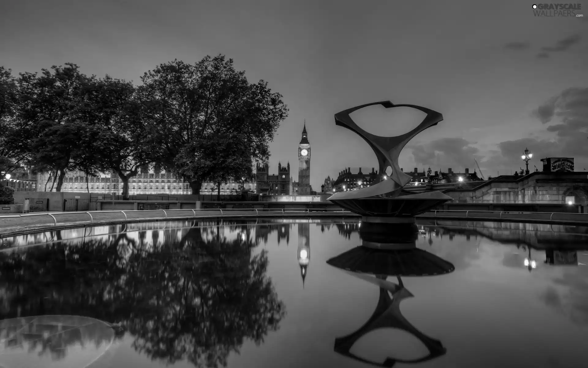 fountain, Westminster, London, palace