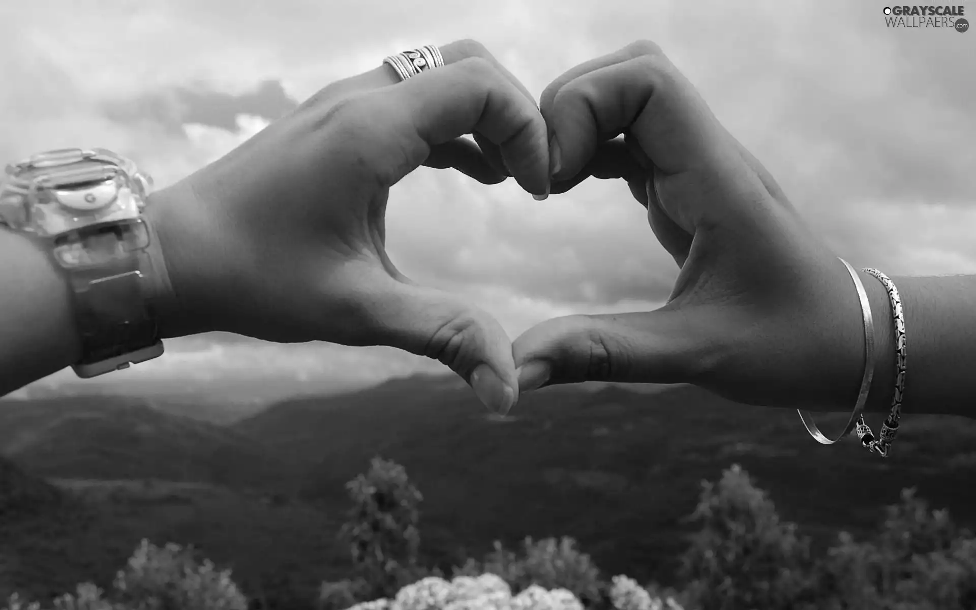 Sky, Heart, love, hands