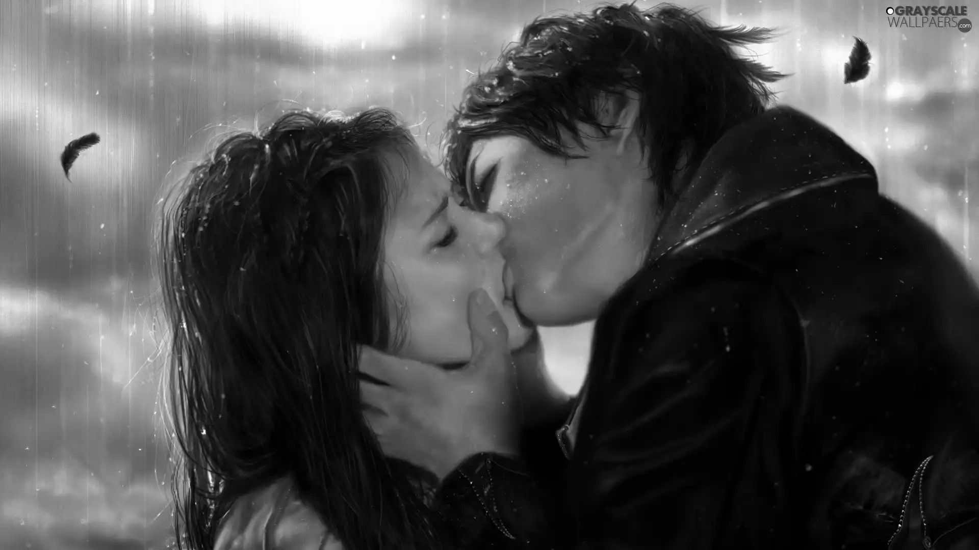 Women, The Vampire Diaries, kiss, love, a man, The Vampire Diaries