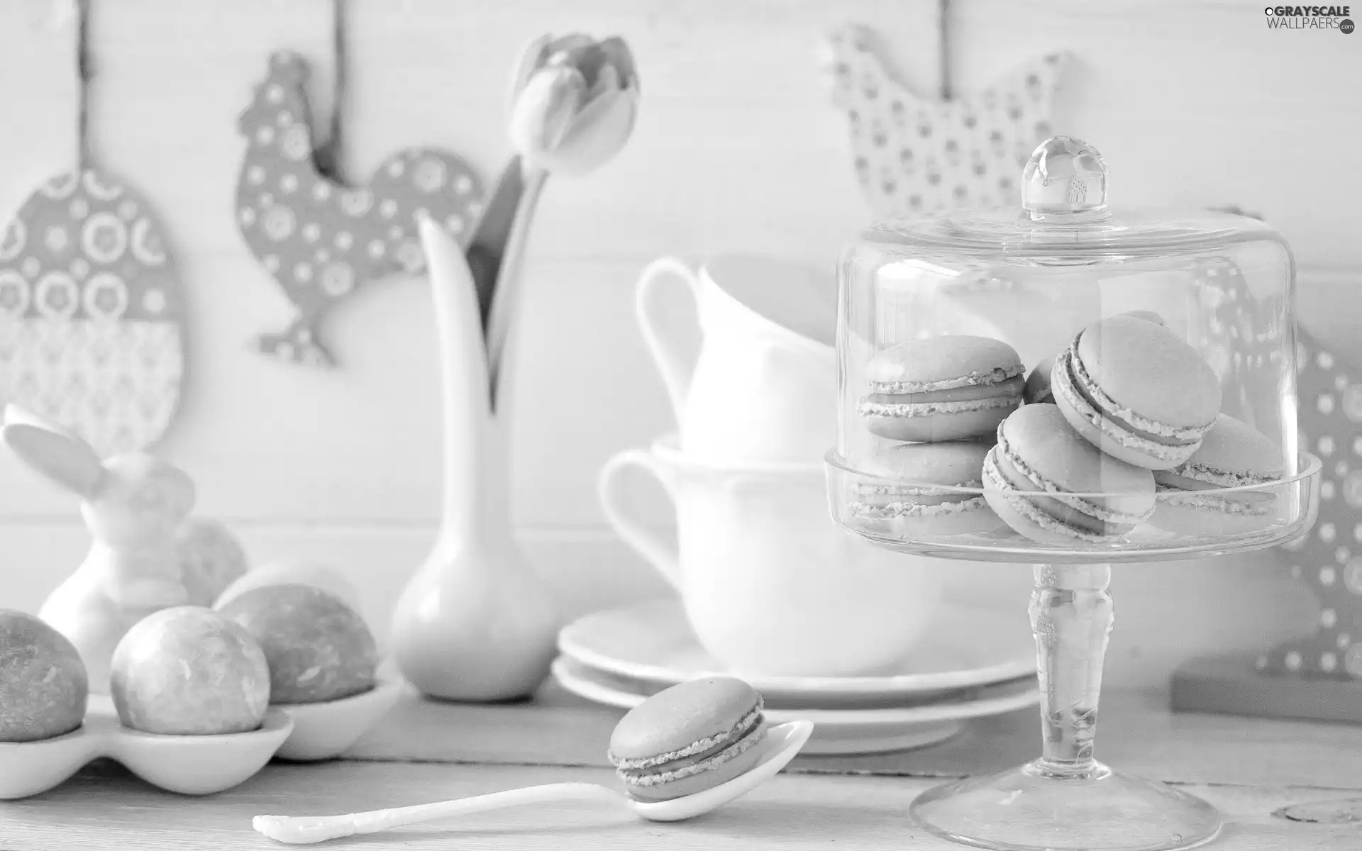 decor, Cookies, Macaroons, easter