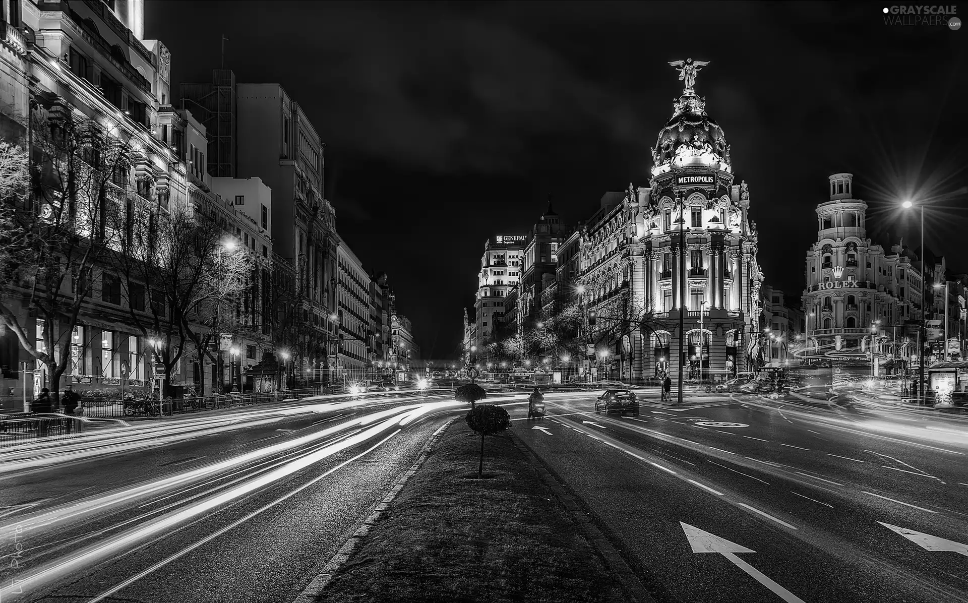 Madrid, Spain, Street, Town, buildings