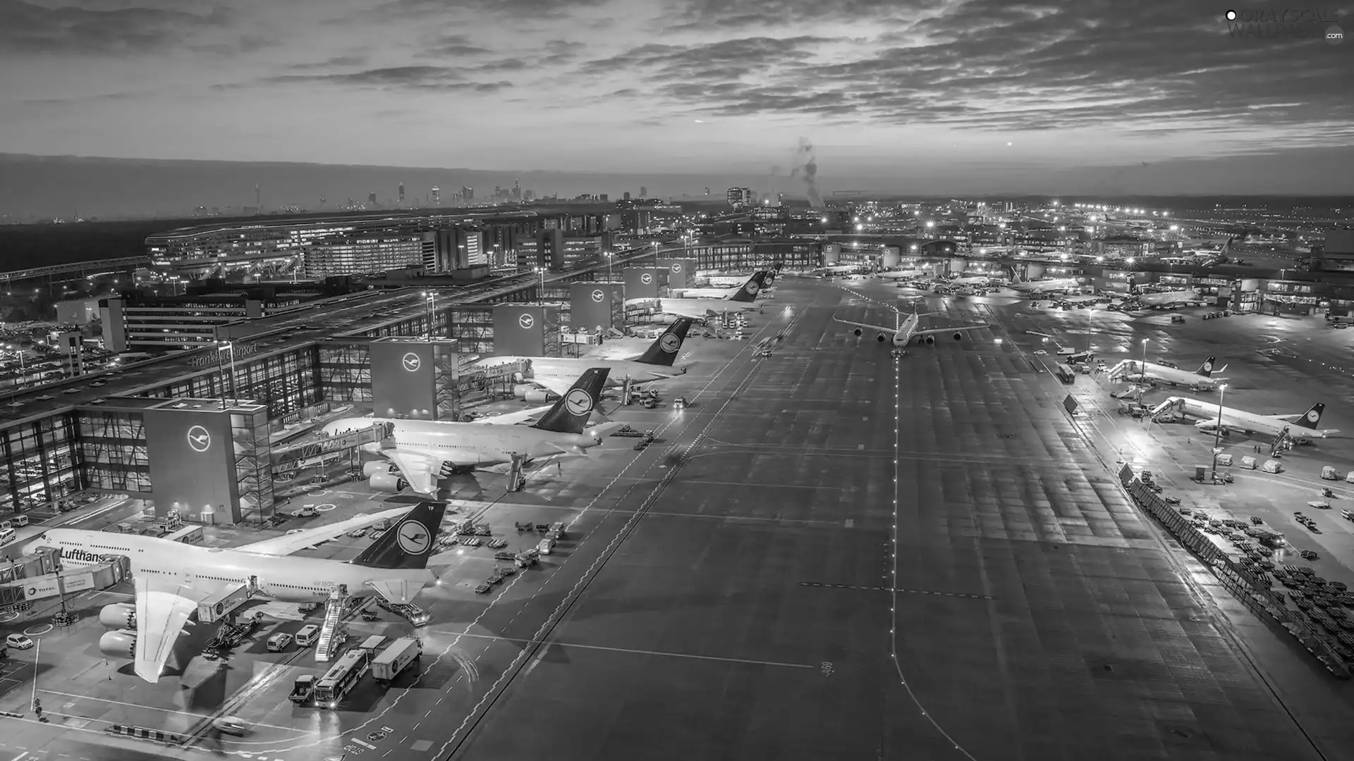 airport, Germany, House, Sunrise, Planes, Frankfurt am Main
